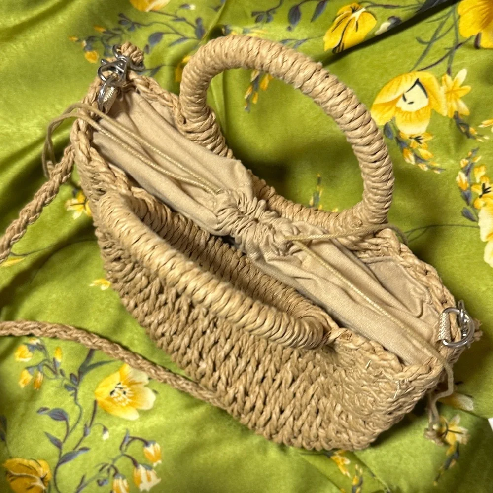 Handwoven Tan Women Bag